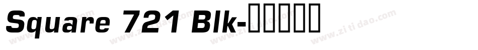 Square 721 Blk字体转换